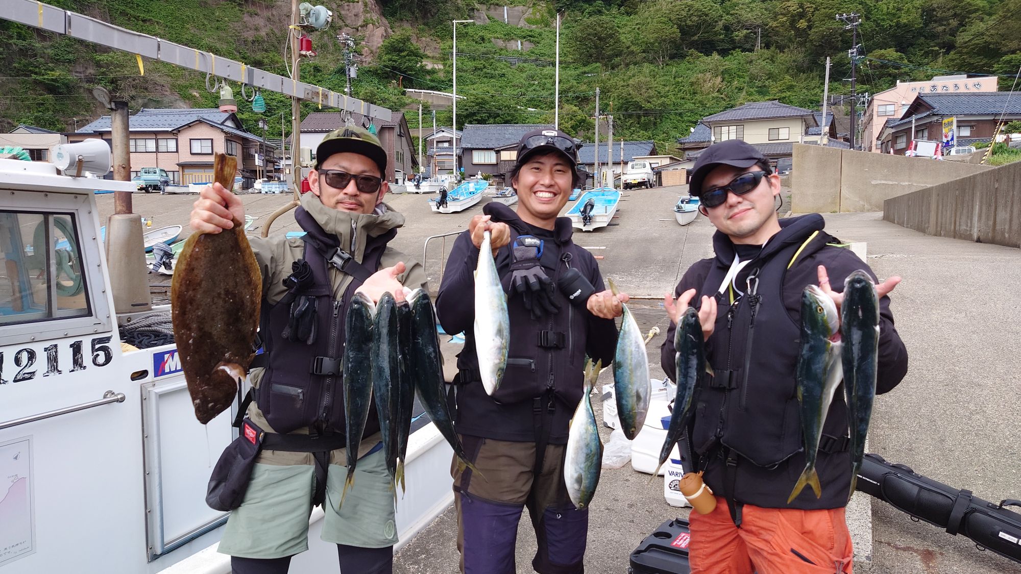 ヒラメ、小マサ、ヒラメ