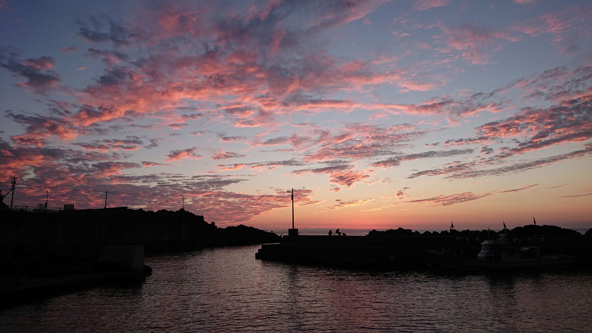 夕焼けの空